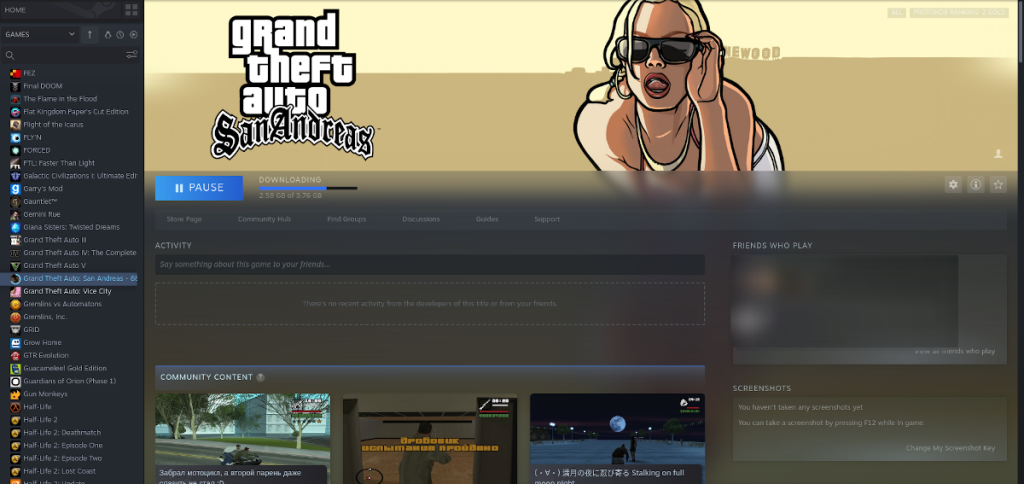 Como jogar GTA: San Andreas no Linux