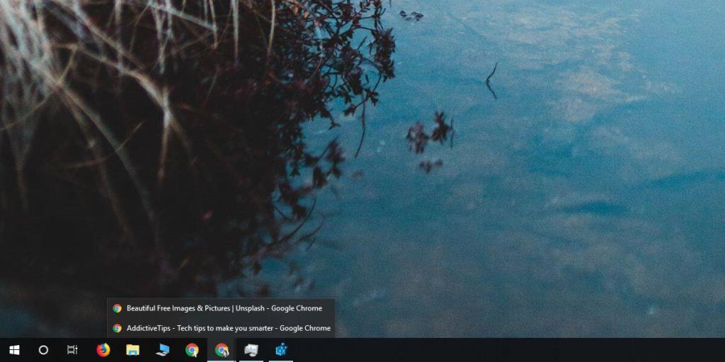 วิธีแทนที่การแสดงตัวอย่างทาสก์บาร์ด้วยมุมมองรายการใน Windows 10