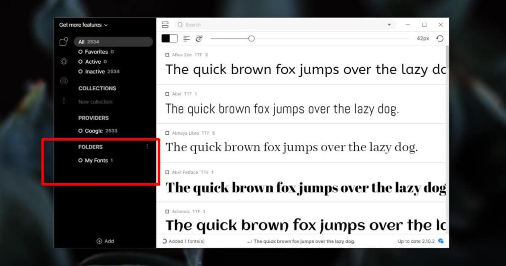 Cara mengaktifkan / menonaktifkan font di Windows 10