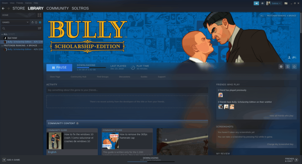 LinuxでBully：ScholarshipEditionをプレイする方法