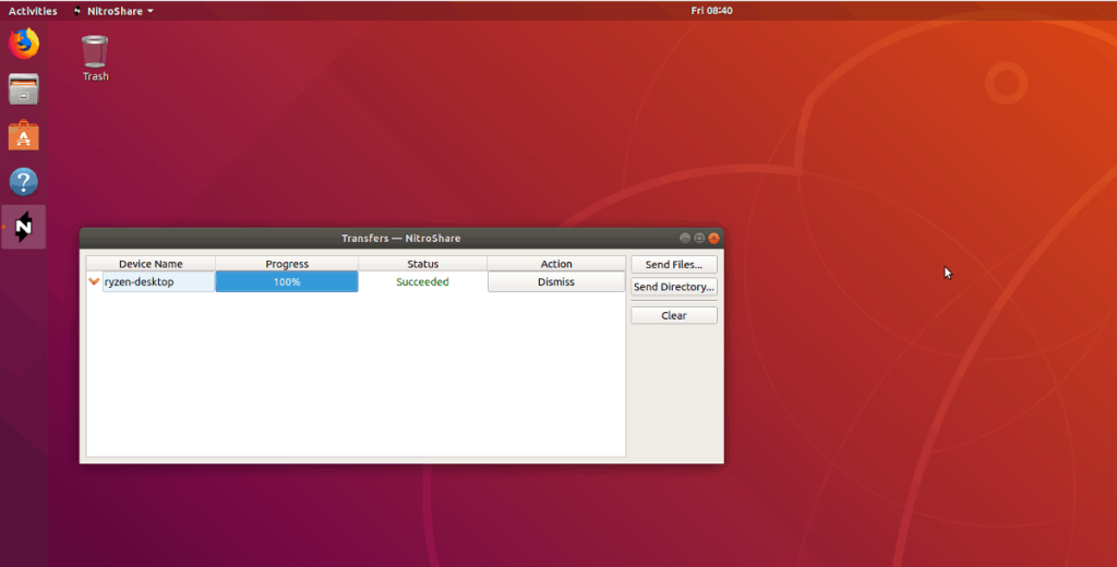 So verwenden Sie NitroShare unter Linux