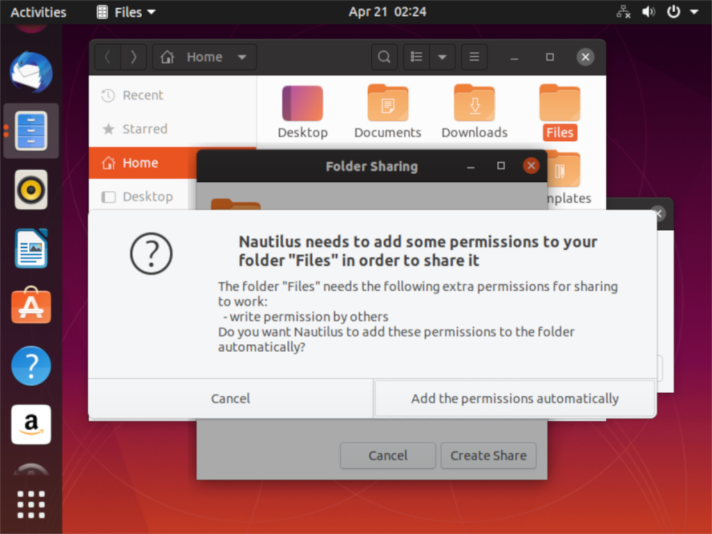 Cara berbagi folder dari PC Ubuntu ke jaringan