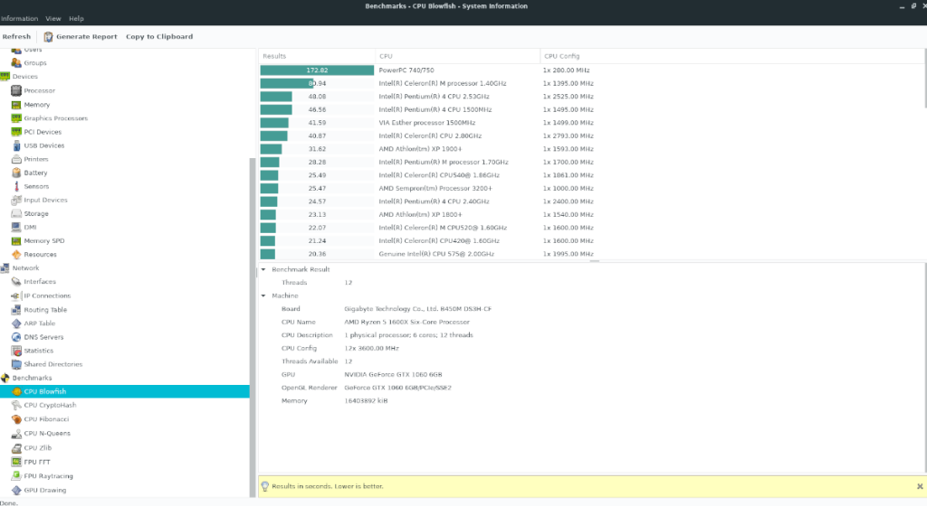 Como usar o HardInfo para verificar as informações de hardware do Linux