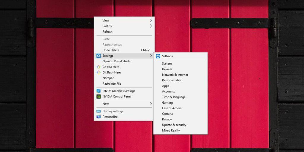 Cara menambahkan Pengaturan ke menu konteks desktop di Windows 10