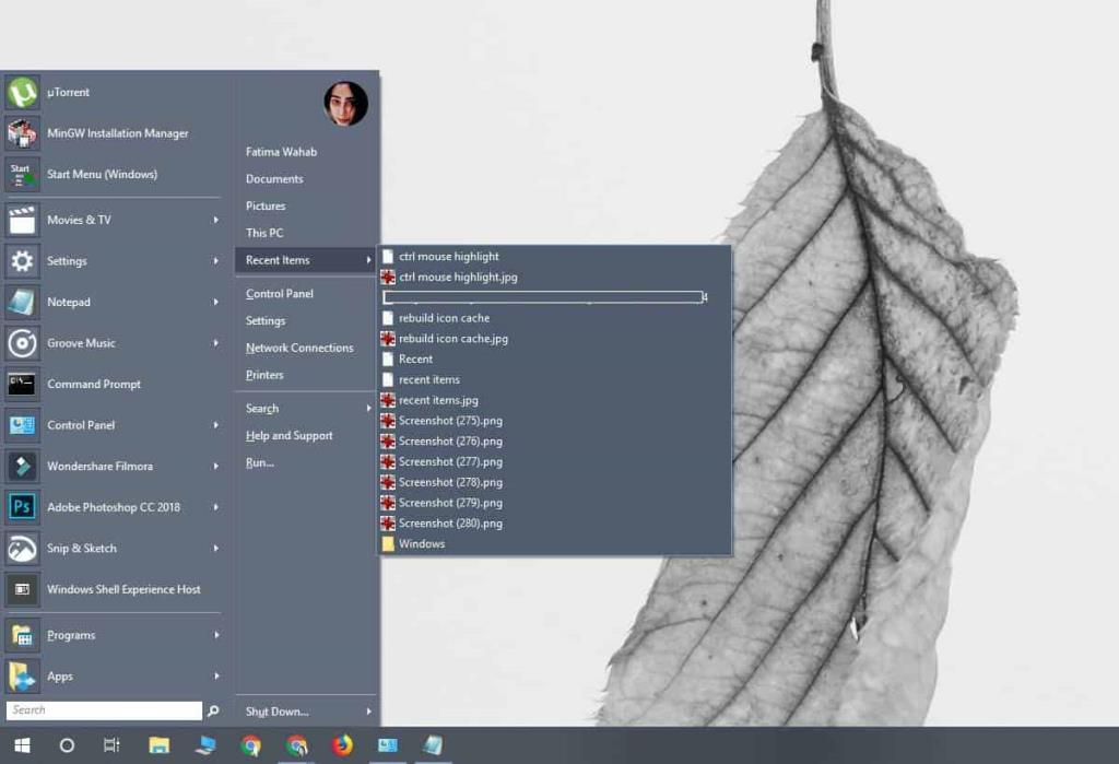 Como acessar arquivos recentes a partir do menu Iniciar no Windows 10