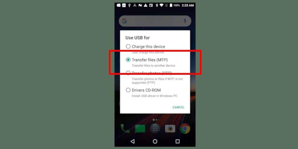 Cara menggunakan perangkat Android untuk mencadangkan file Linux