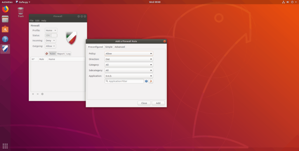 Cara mengatur firewall di Ubuntu