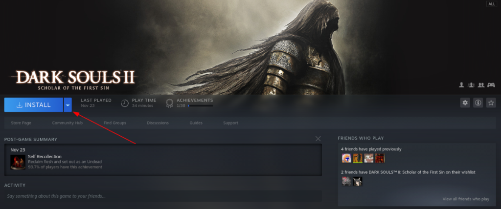 Cara memainkan Dark Souls II: Cendekia Dosa Pertama di Linux