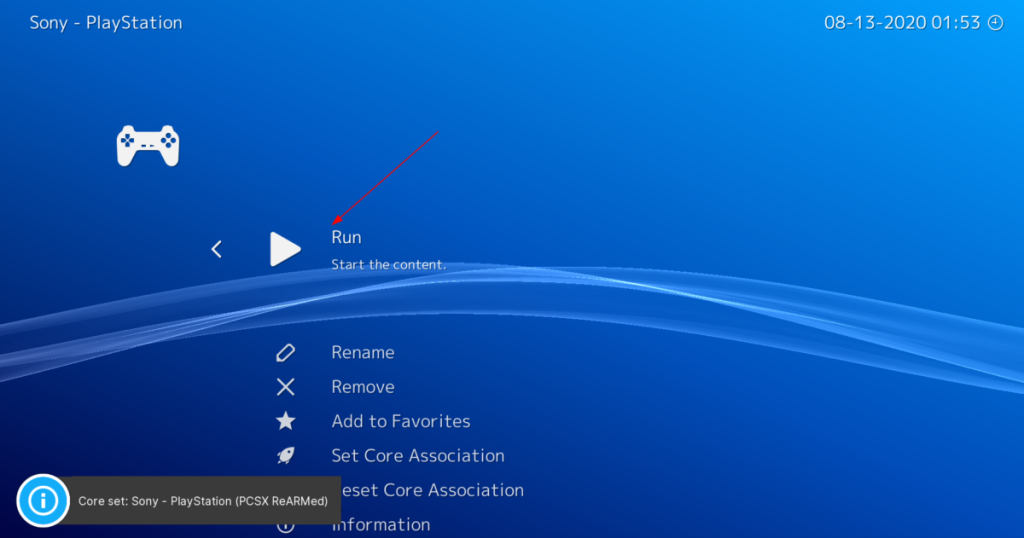 วิธีเล่นเกม PlayStation 1 ใน Retroarch บน Linux