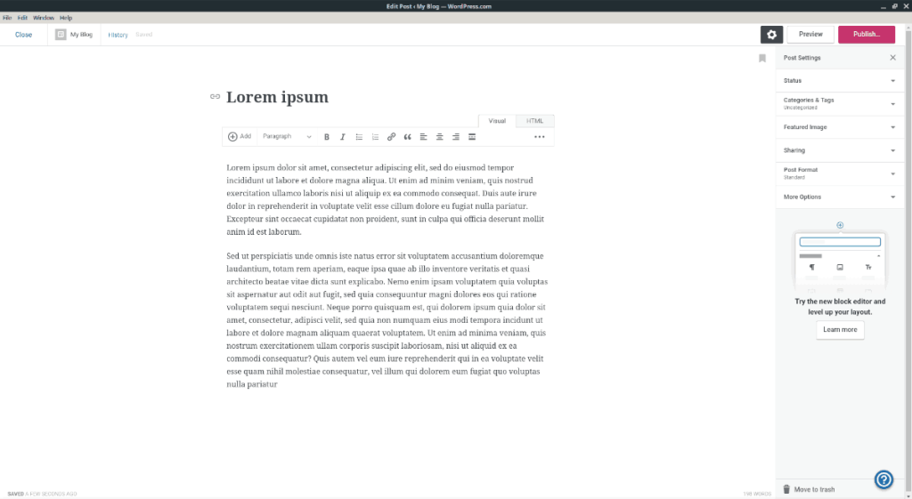 Cara menginstal aplikasi desktop WordPress di Linux