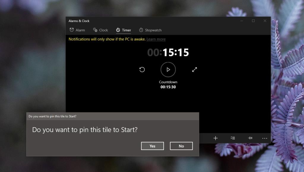 Cara menambahkan penghitung waktu di Windows 10