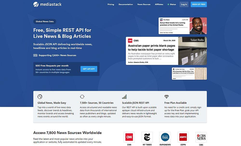 Revisión de la API de Mediastack: estadísticas de datos de noticias globales a un precio asequible