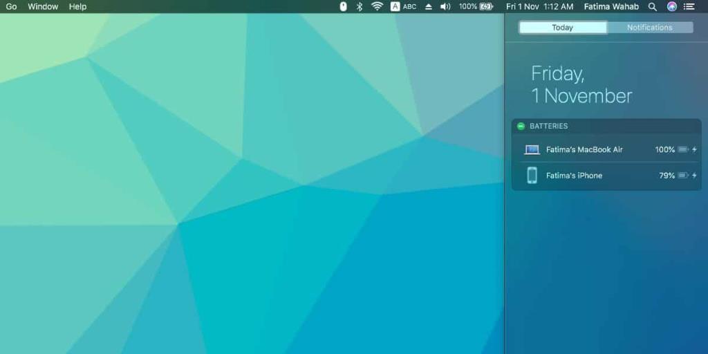 Cara mendapatkan peringatan baterai iPhone rendah di macOS