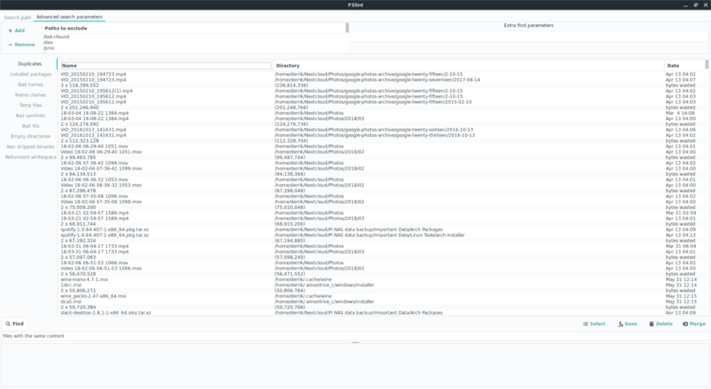 Cara Menemukan File Duplikat Dan Membersihkannya Di Linux Dengan FSlint