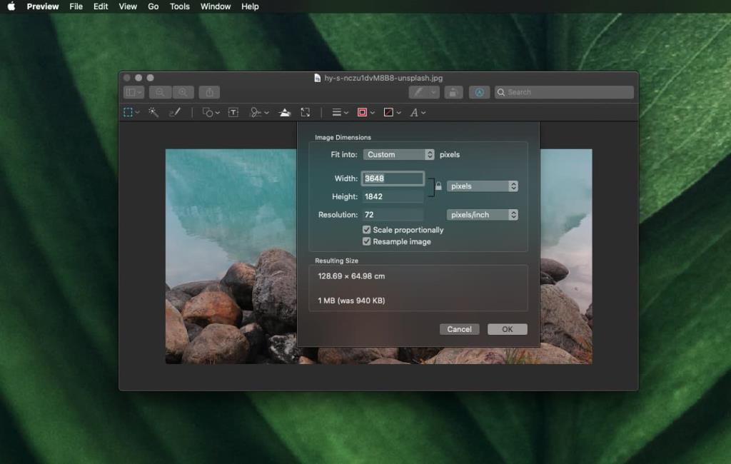 Come ritagliare e ridimensionare le immagini in Anteprima su macOS