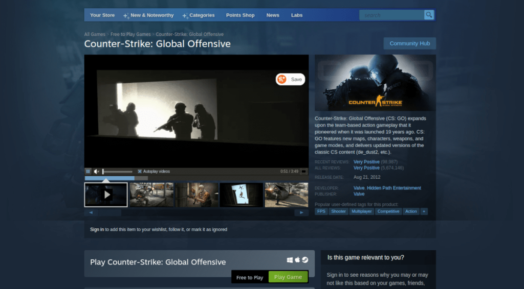 Cara memainkan Counter-Strike: Global Offensive di Linux