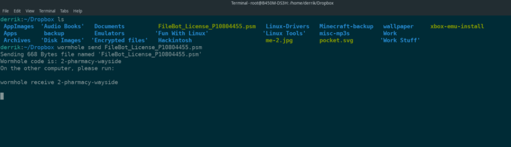 Cara mengirim file dengan aman di Linux