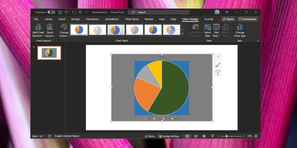 Cómo establecer un color personalizado para un tema de gráfico en PowerPoint para Office 365