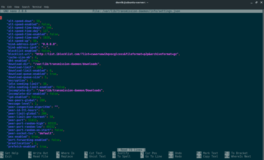 Cómo configurar un servidor Bittorrent de transmisión en Linux