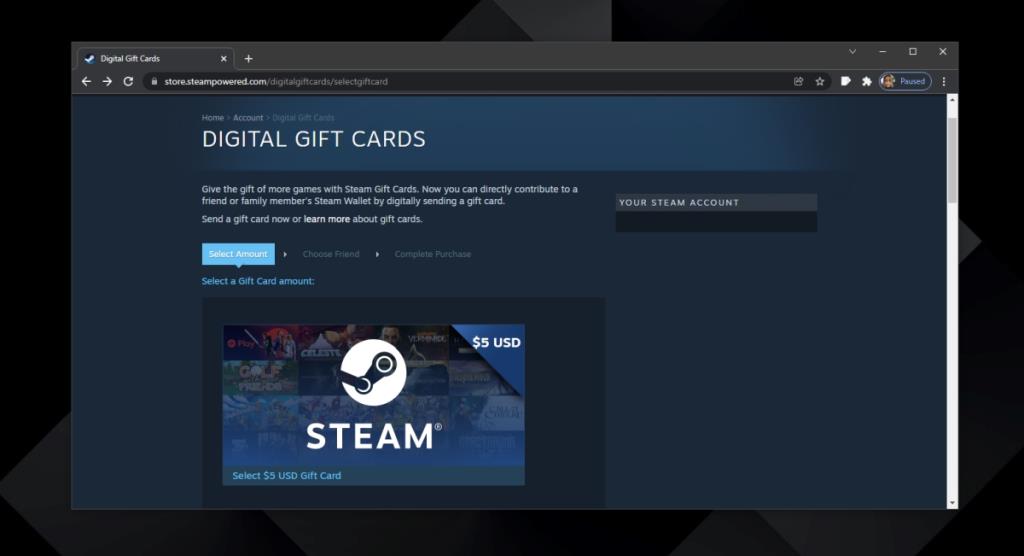 Cara membeli kartu hadiah digital Steam