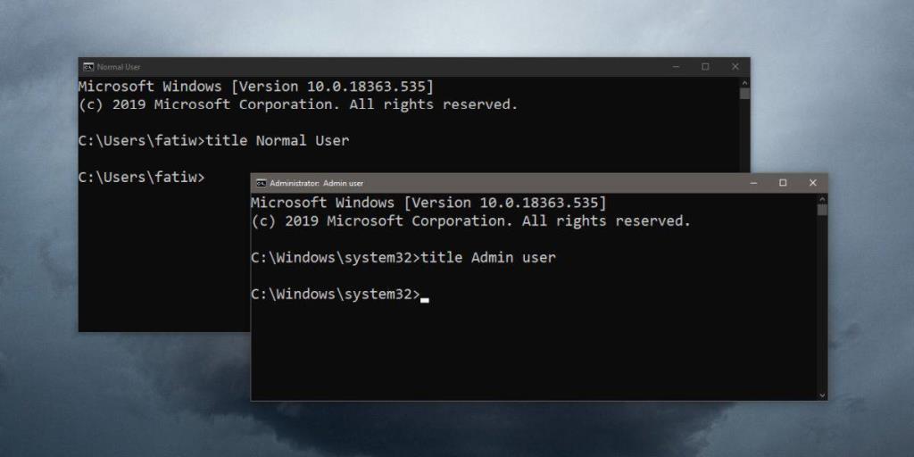 Cara mengatur judul untuk jendela Command Prompt di Windows 10