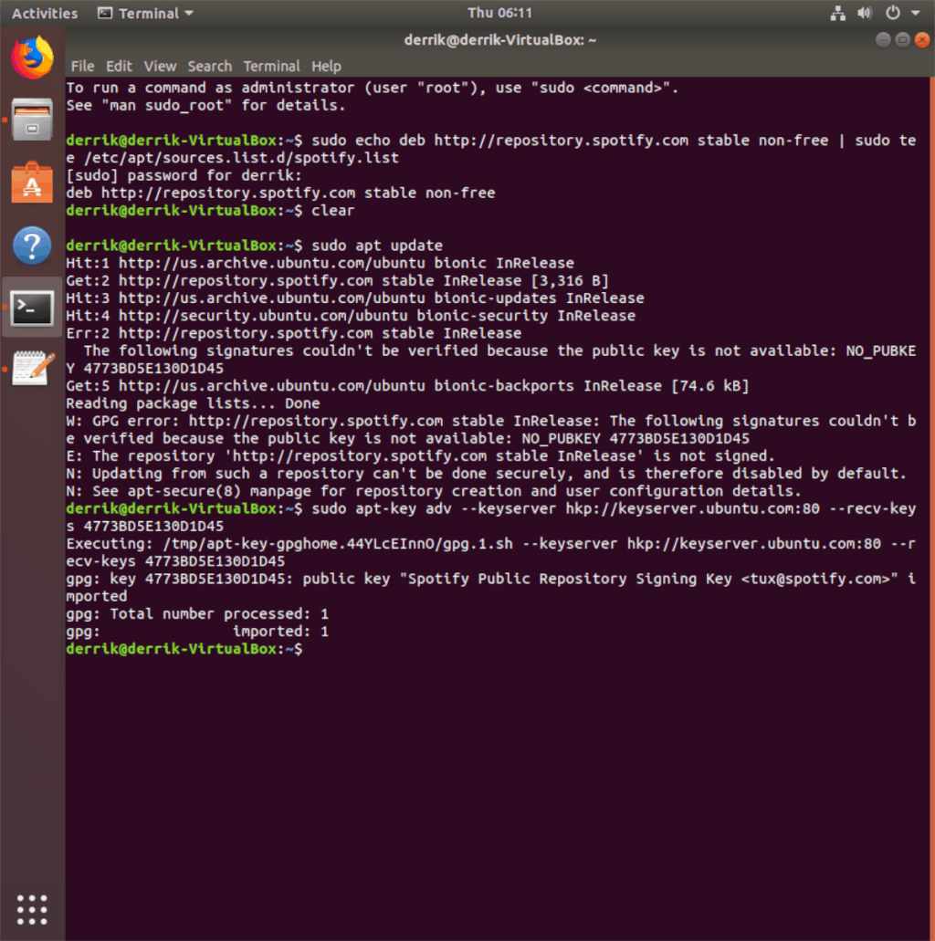 วิธีแก้ไขข้อผิดพลาด GPG “NO_PUBKEY” บน Ubuntu