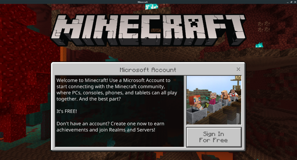 วิธีเล่น Minecraft Bedrock Edition บน Linux