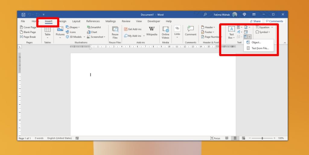 วิธีผสานเอกสาร Microsoft Word