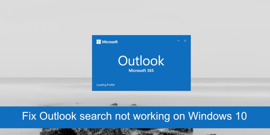 Como consertar a pesquisa do Outlook que não funciona no Windows 10