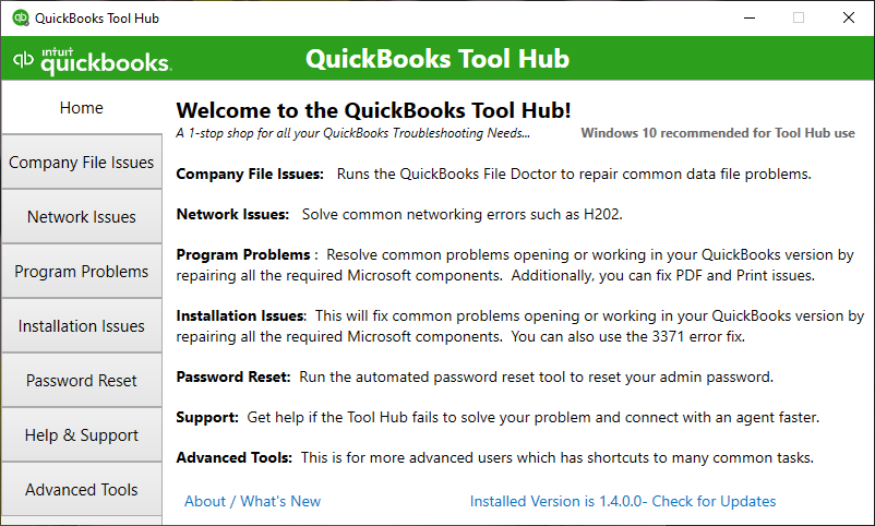 QuickBooks Tool Hub: скачать, установить, как использовать