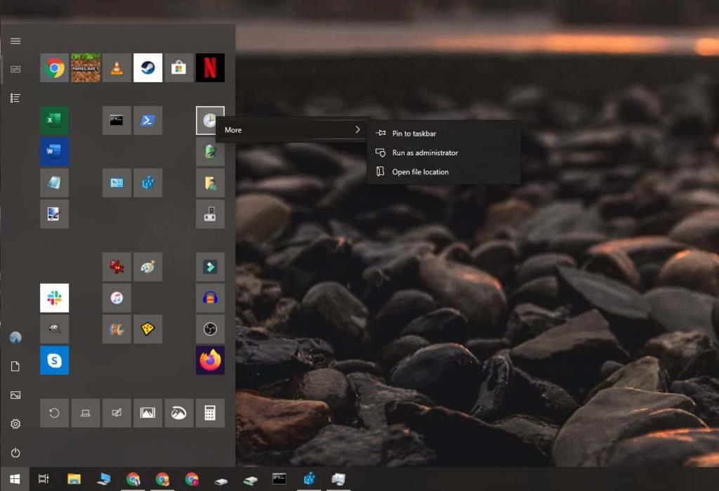 Cara mengunci tata letak menu Mulai di Windows 10