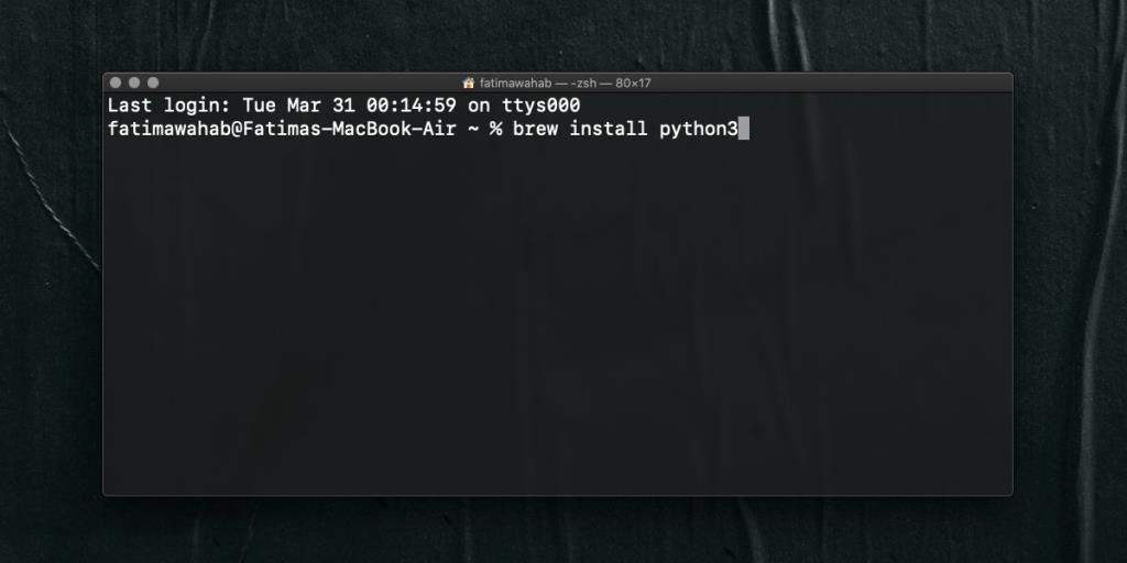 Cara menginstal Python 3 di macOS