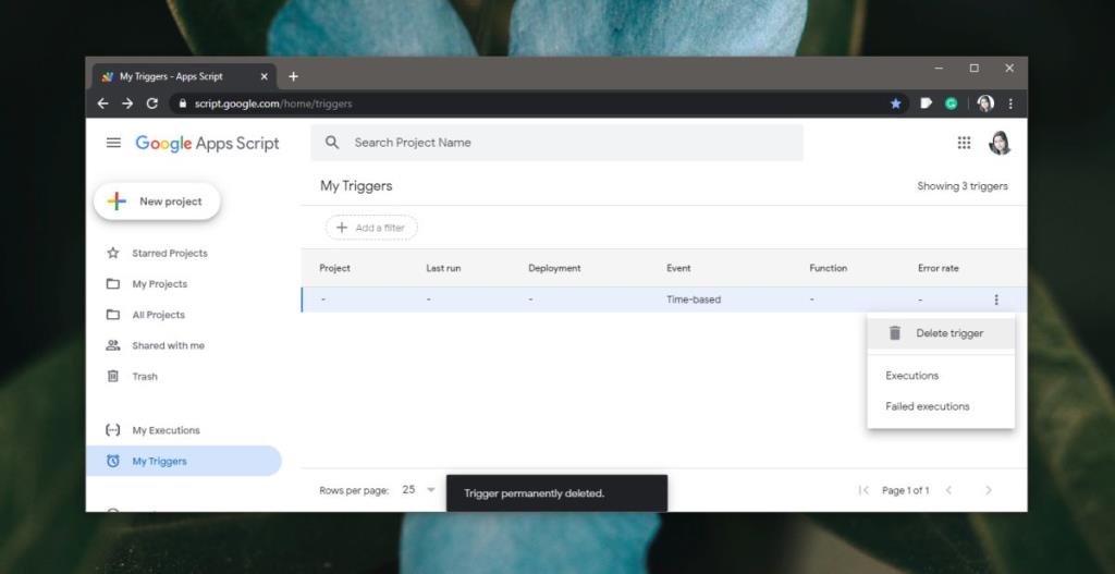 Cara menghentikan email kegagalan untuk Google Apps Script