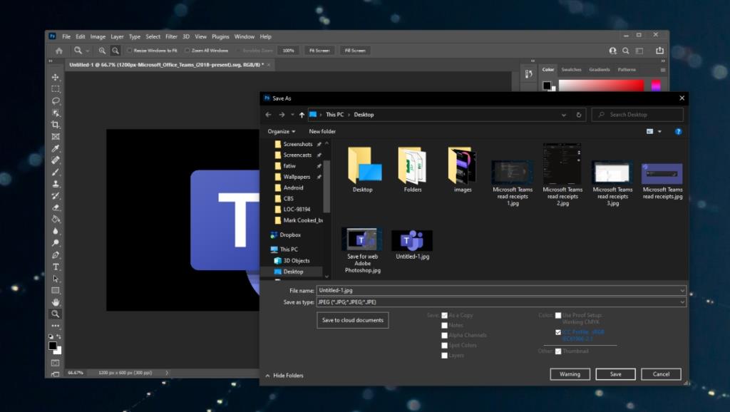 Cara Memperbaiki Kesalahan Adobe Save for Web di Photoshop