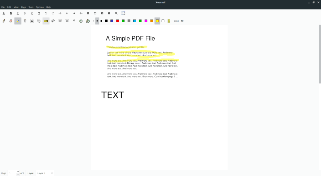 Как комментировать PDF-файлы в Linux