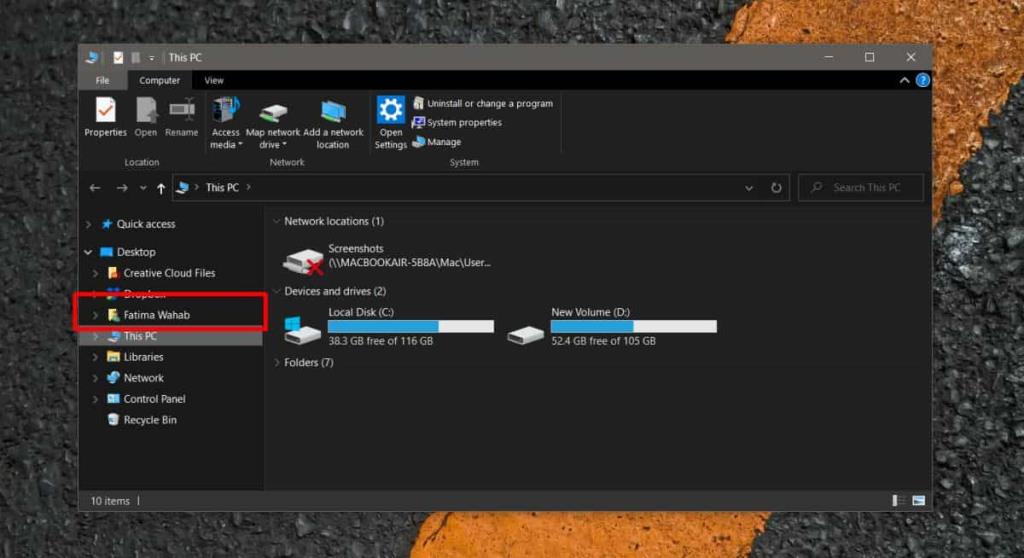 Cara mengakses folder pengguna di Windows 10