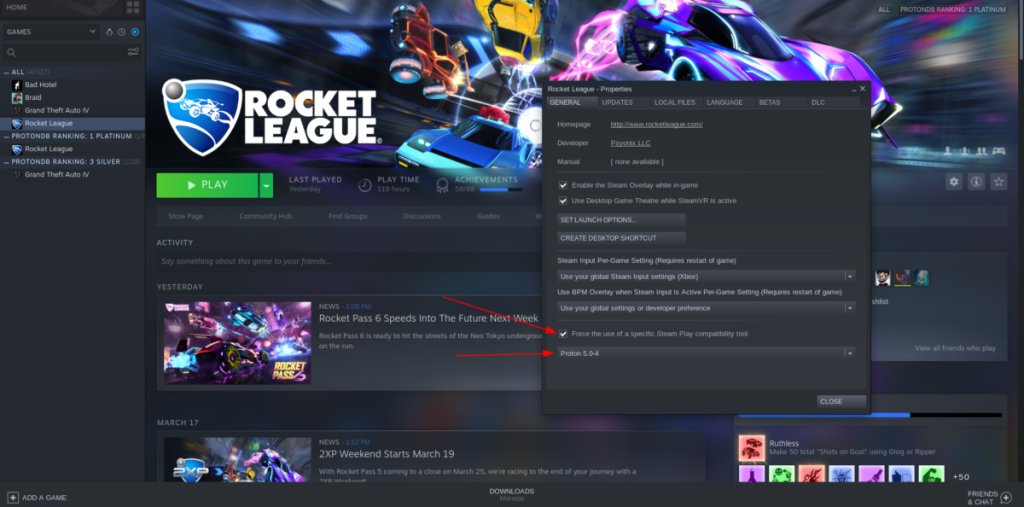 Cách chạy Rocket League trên Linux