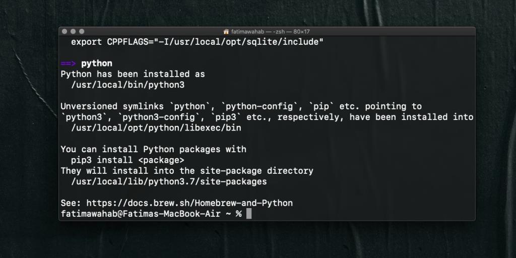 Как установить Python 3 на macOS