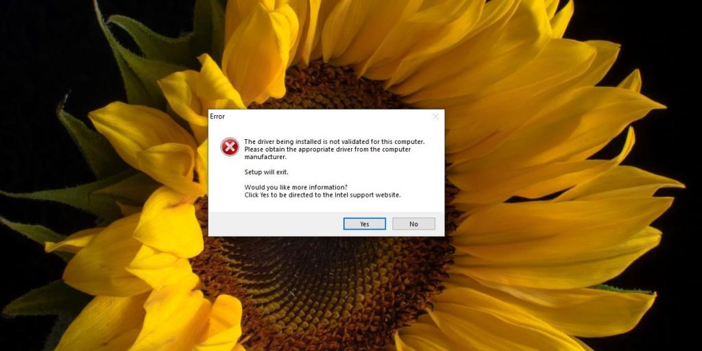 Cara memperbaiki Driver yang diinstal tidak divalidasi untuk komputer ini di Windows 10