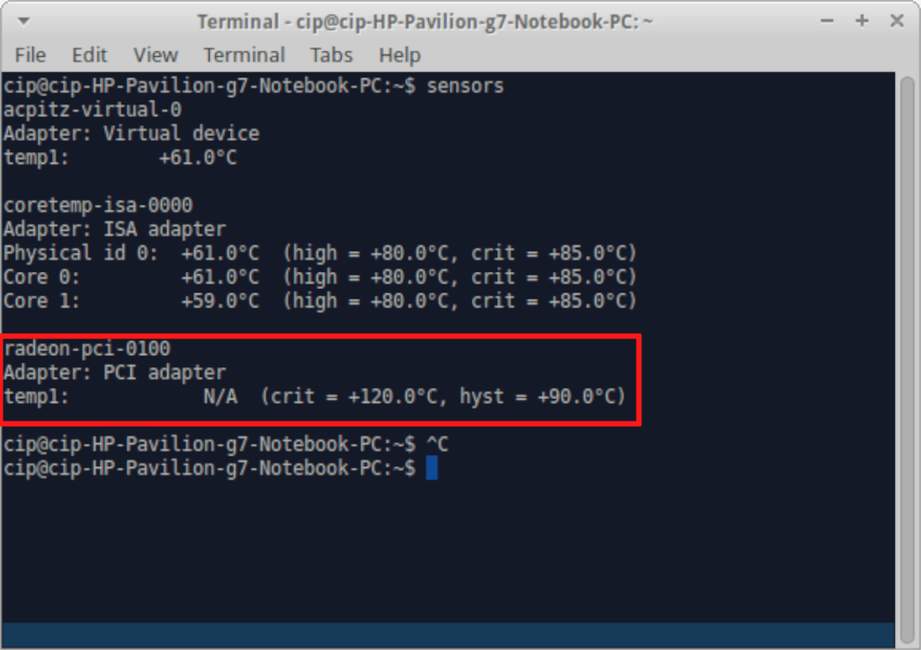 Cómo verificar la temperatura de la GPU en Linux