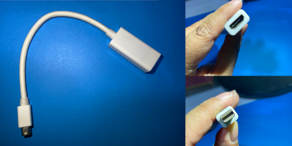 Cara menyambungkan layar HDMI ke port layar Thunderbolt di MacBook