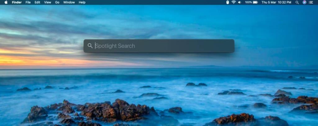 Come spostare la barra di ricerca Spotlight su macOS