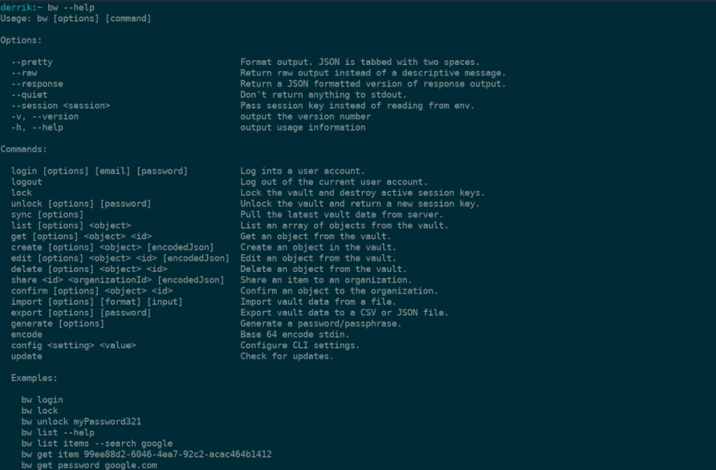 Как получить доступ к паролям Bitwarden из командной строки Linux