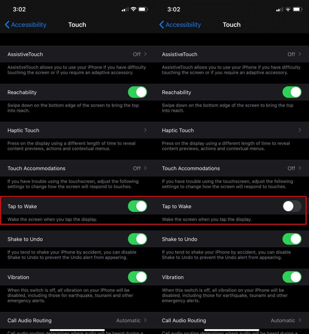 Cara mematikan ketuk untuk membangunkan di iPhone