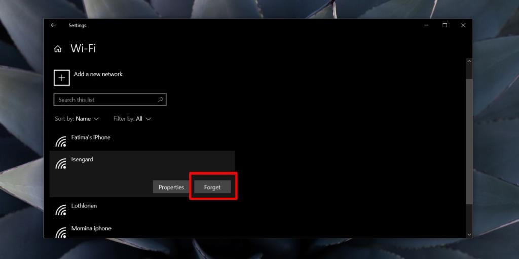 Cara menghapus jaringan WiFi di Windows 10