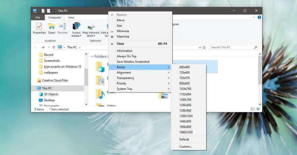 Cara memusatkan dan mengubah ukuran jendela aplikasi di Windows 10