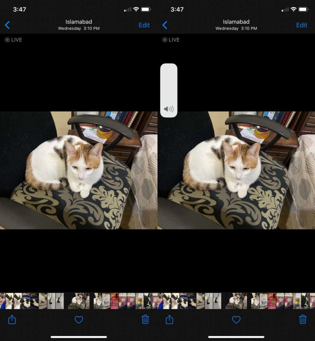 iOSでライブ写真で録音された音を聞く方法