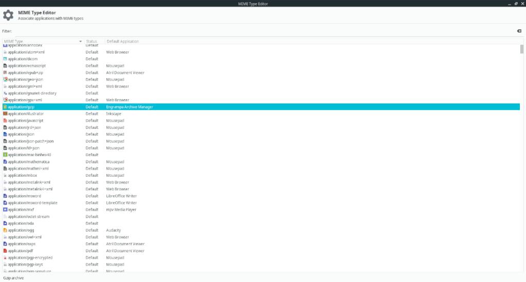 如何在 XFCE 中設置程序默認值