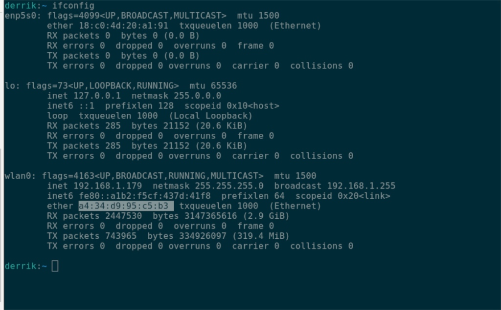 如何獲取你的 Linux MAC 地址