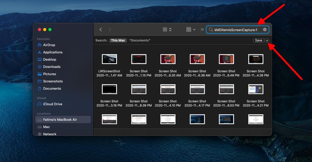 Come trovare screenshot su macOS